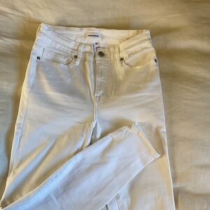 Good American Clean White Skinny Jeans